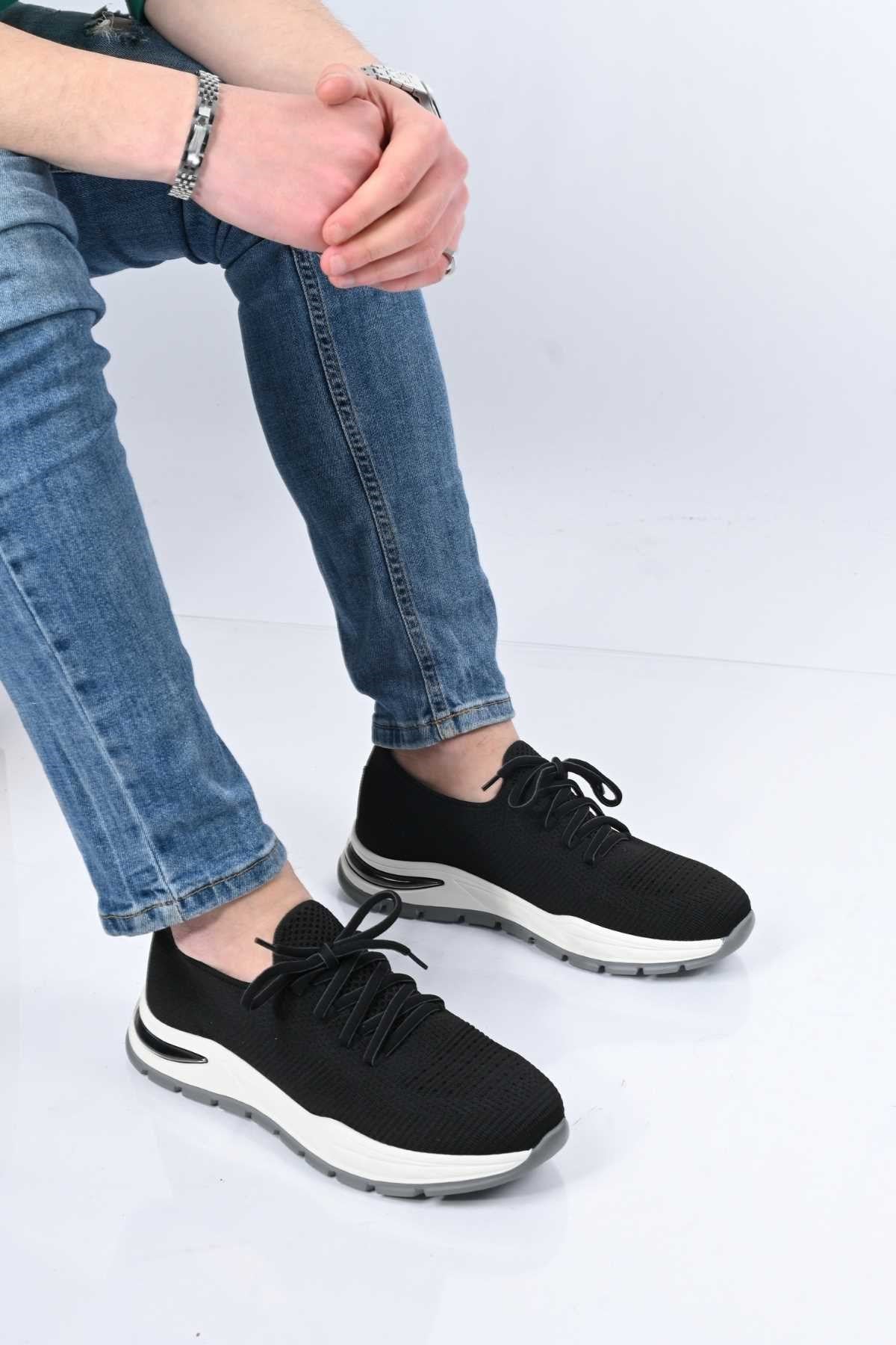 Bestello Lace-Up EVA Sole Knit Sneakers 333-1994 Men's Shoes
