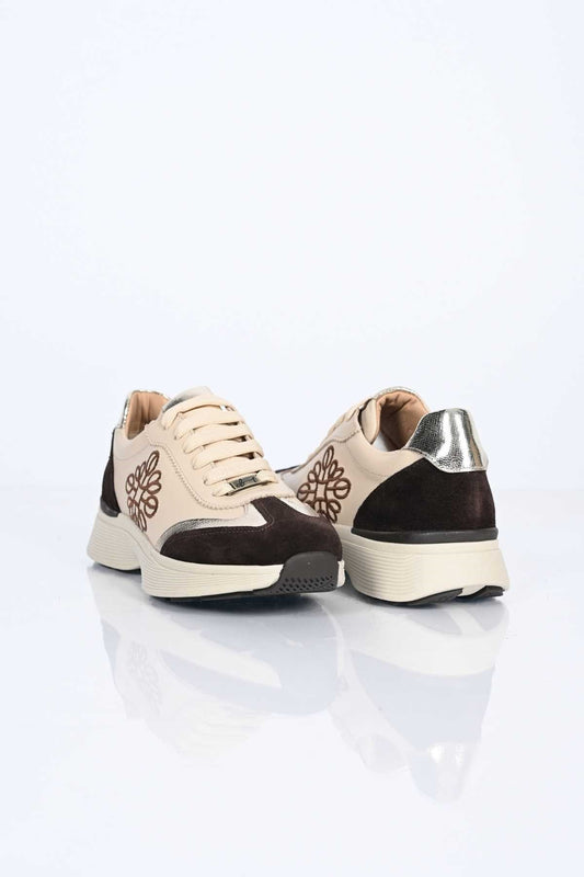 Bestello Lace-Up Genuine Leather Sneakers with Thermo Sole 338-7109 Women's Shoes