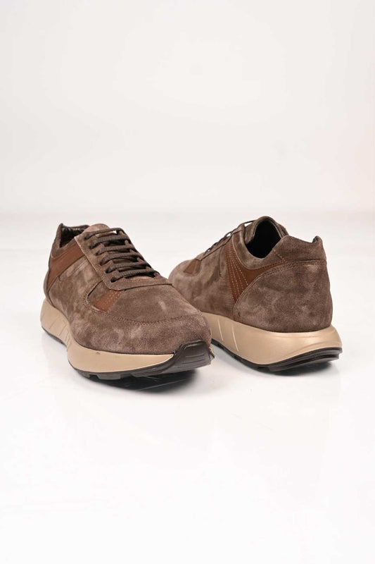 Bestello Lace-Up Genuine Leather Sneakers with EVA Sole 172-64198 Men's Shoes