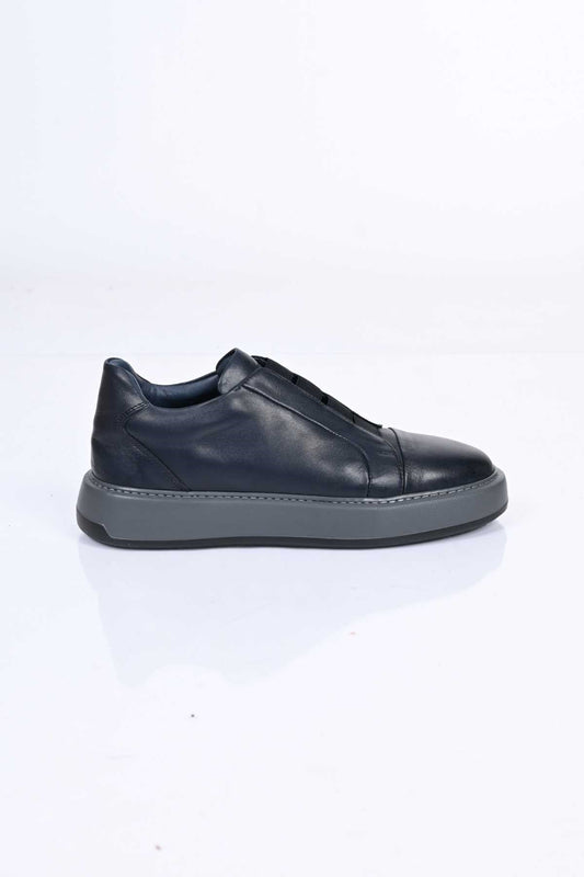 Bestello Slip-On Elastic EVA Sole Genuine Leather Sneakers 174-1982 Men's Shoes
