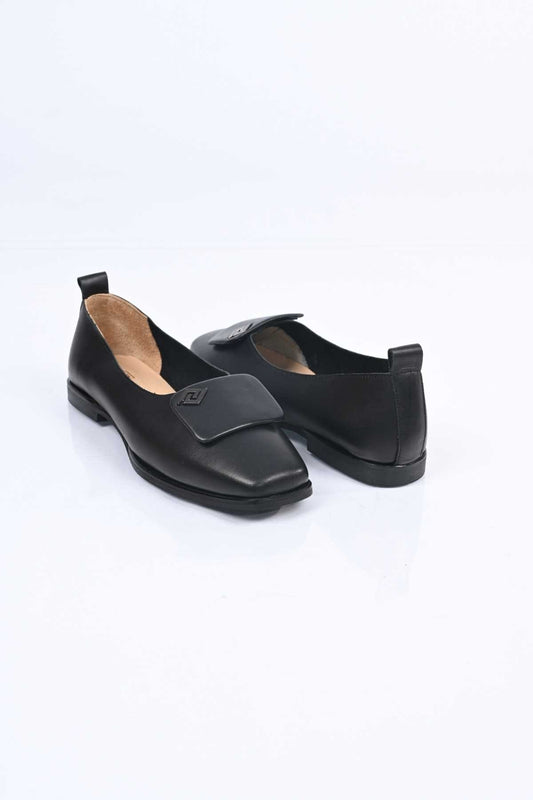 Bestello Genuine Leather Ballet Flats with Buckle, Laceless, Jurdan Sole 343-089-110 Women's Shoes