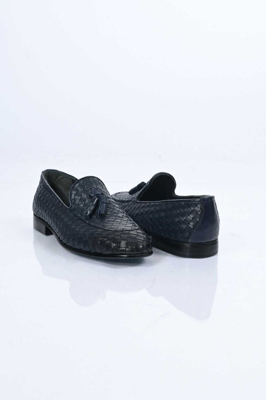 Bestello Slip-On Tassel Braided Genuine Leather Classic Shoes with Neolite Sole 333-2357 Men's Shoes