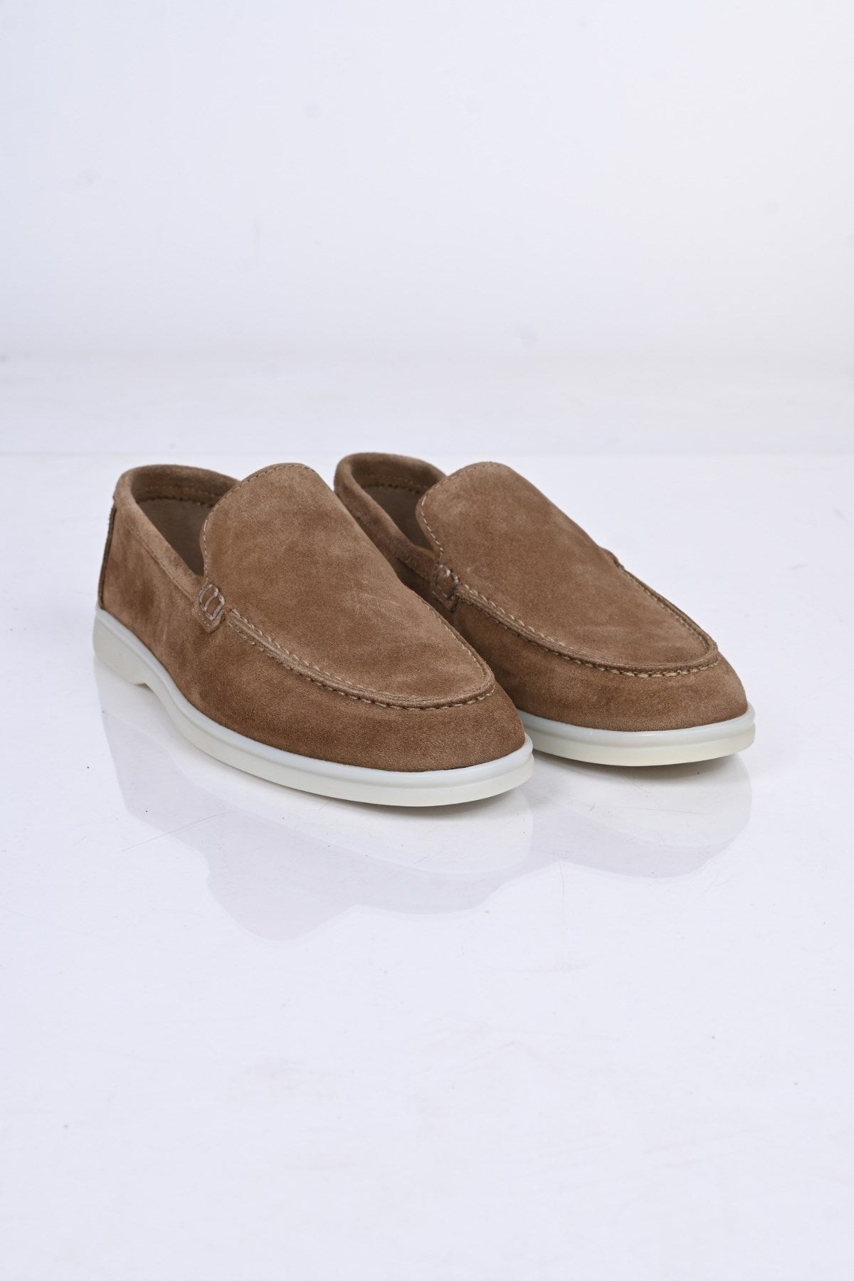 Bestello Slip-On Genuine Leather Loafers with Rubber Sole 028-2000 Men's Shoes