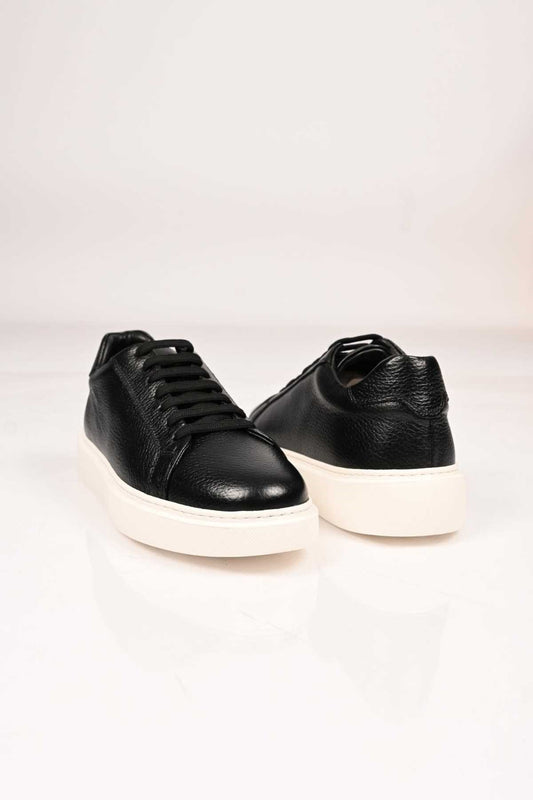 Bestello Lace-Up Genuine Leather Sneakers with EVA Sole 174-22040 Men's Shoes