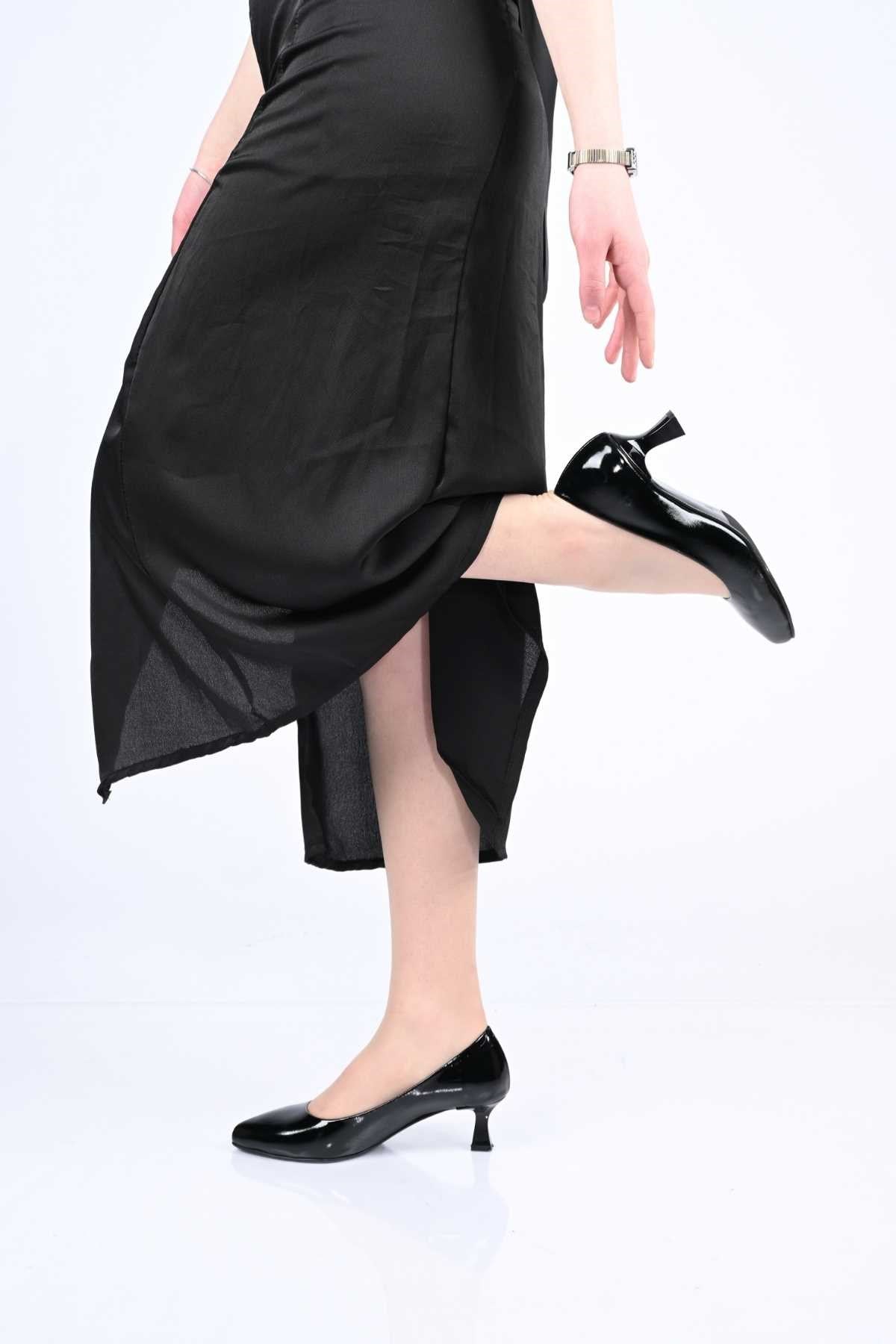 Bestello Genuine Leather Slip-On Shoes with Neolite Sole and Thin Heel 342-538 Women's Shoes