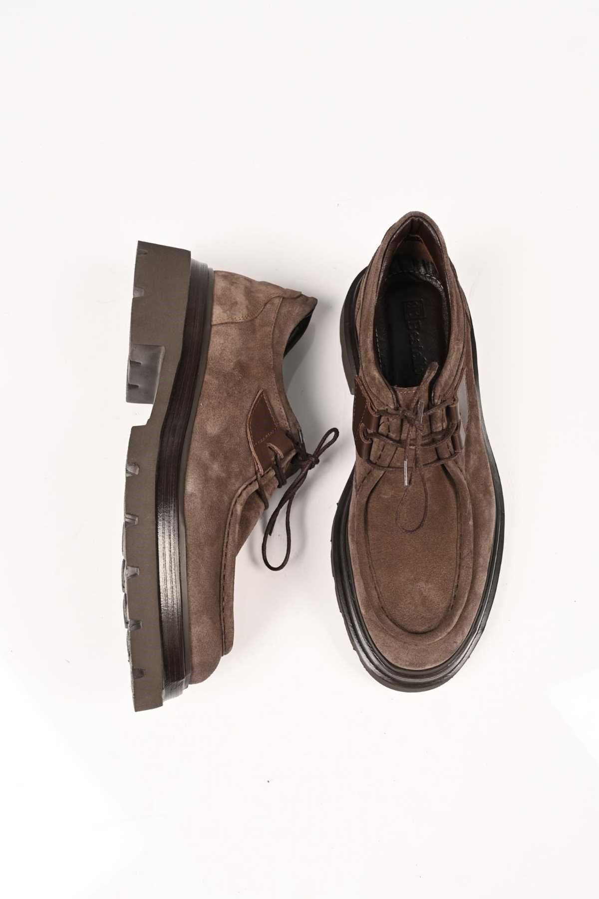 Bestello Lace-Up Genuine Leather Casual Men's Shoes with EVA Sole 172-64190