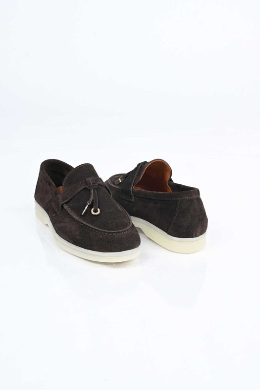 Bestello Slip-On Loafer with Tassel Detail, Rubber Sole, Genuine Leather, 343-166-034 Women's Shoes