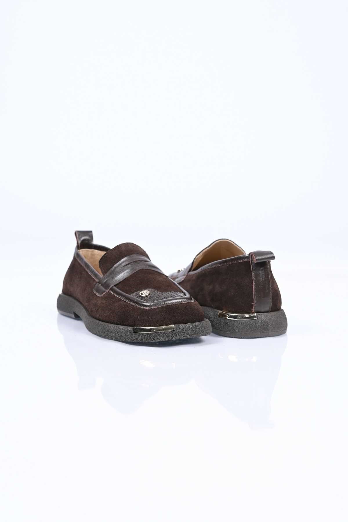 Bestello Genuine Leather Loafer with Buckle Detail, Thermo Sole, Slip-On, 338-7082 Women's Shoes
