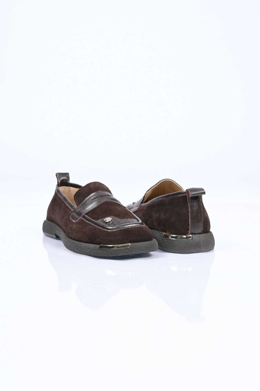 Bestello Genuine Leather Loafer with Buckle Detail, Thermo Sole, Slip-On, 338-7082 Women's Shoes
