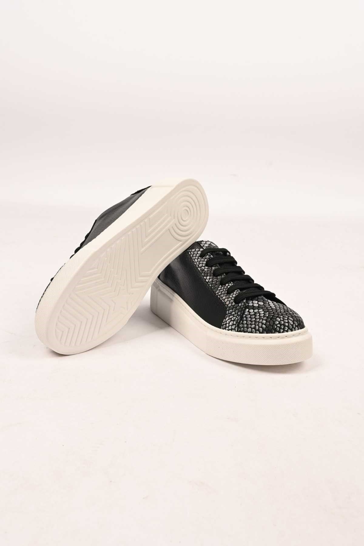 Bestello Lace-Up Genuine Leather Sneakers with Poly Sole, 101-5022-09-26K Women's Shoes