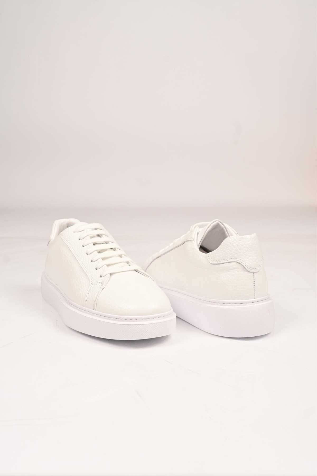 Bestello Lace-Up Genuine Leather Sneakers with EVA Sole 174-22040 Men's Shoes