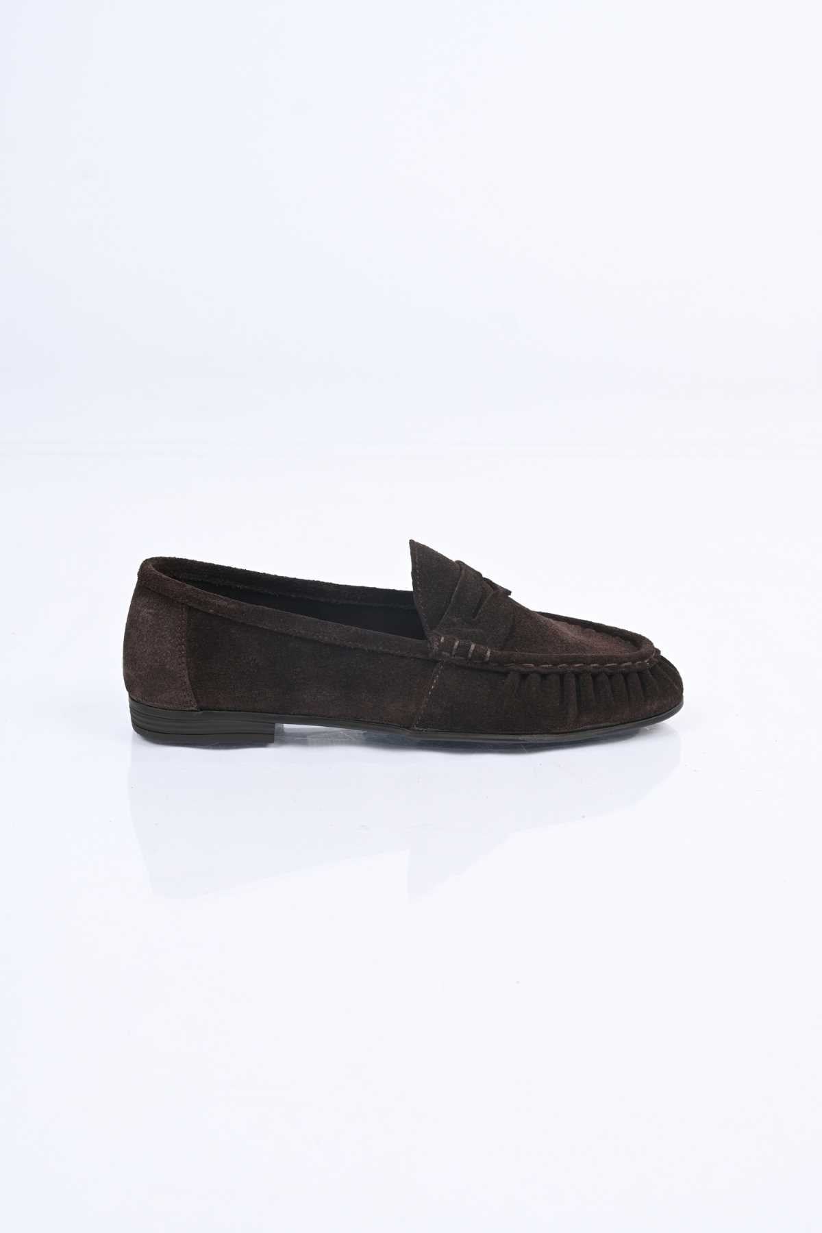 Bestello Genuine Leather Loafer with Elasticized Slip-On Design and TPU Sole 343-265-2660 Women's Shoes