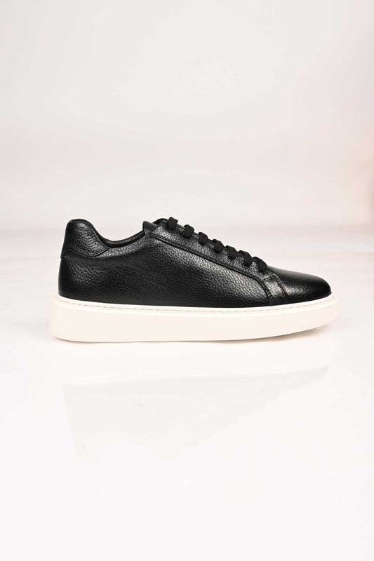Bestello Lace-Up Genuine Leather Sneakers with EVA Sole 174-22040 Men's Shoes