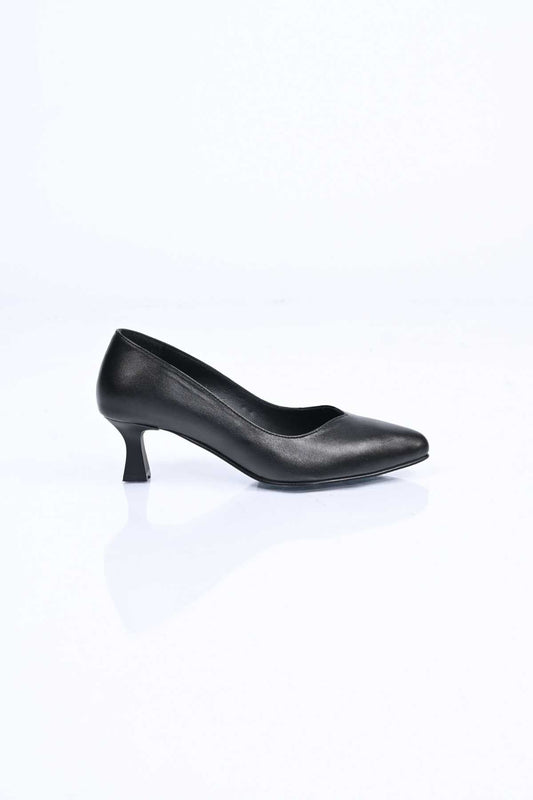 Bestello Genuine Leather Slip-On Shoes with Neolite Sole and Thin Heel 342-526 Women's Shoes