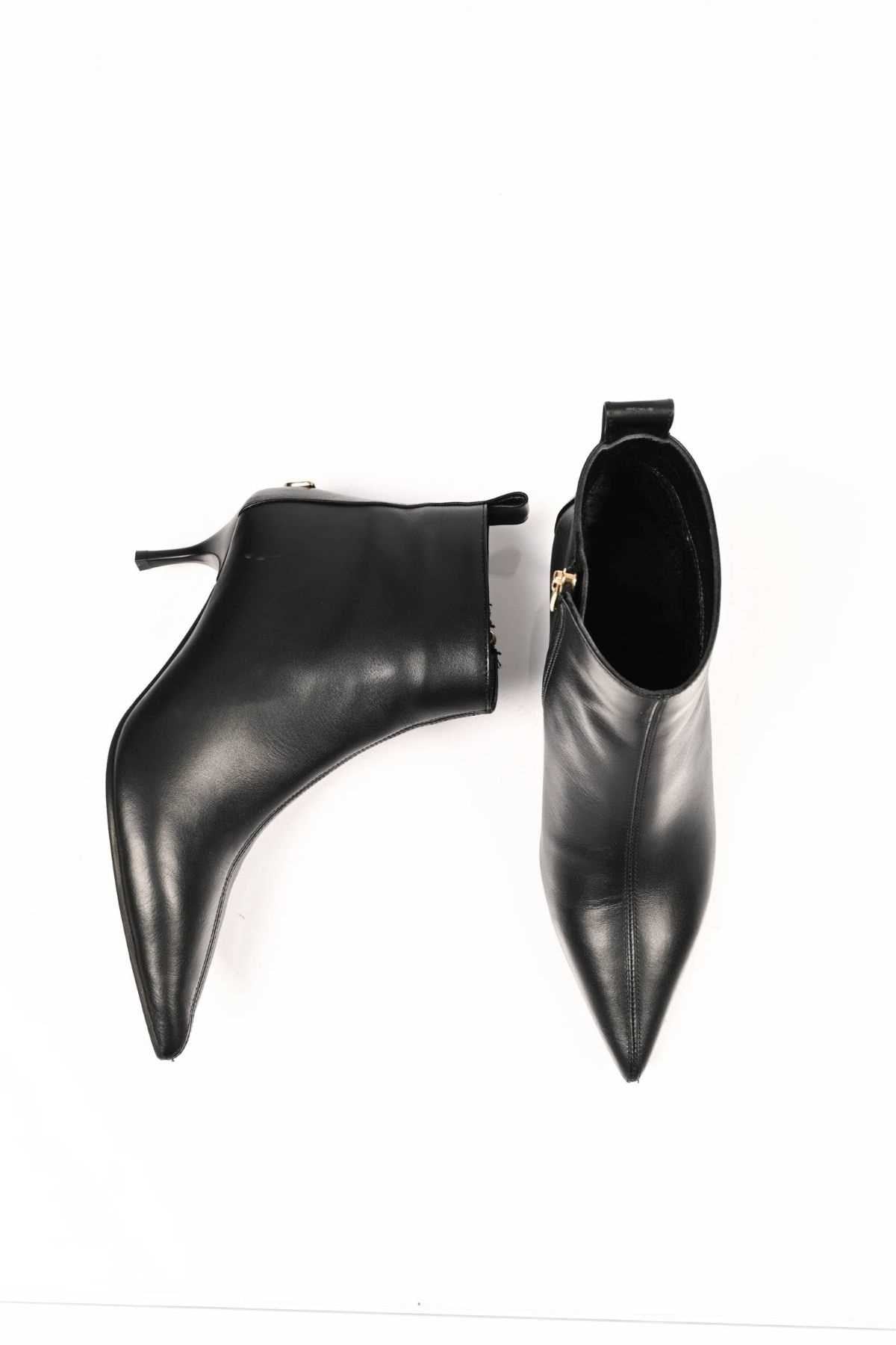 Bestello Slip-On Zip-Up Genuine Leather Boots with Neolite Sole and Slim Heel 337-2308 Women's Boots