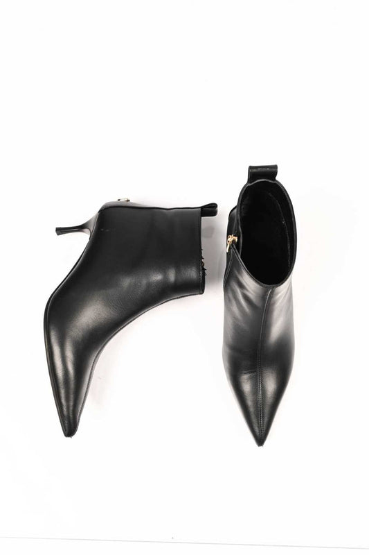 Bestello Slip-On Zip-Up Genuine Leather Boots with Neolite Sole and Slim Heel 337-2308 Women's Boots