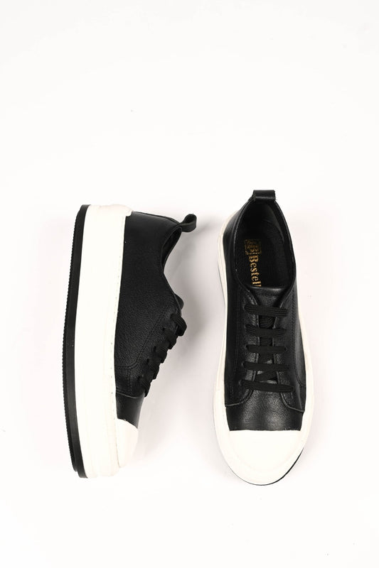 Bestello Lace-Up Genuine Leather Sneaker with Thermo Sole 101-23028-01 Women's Shoes