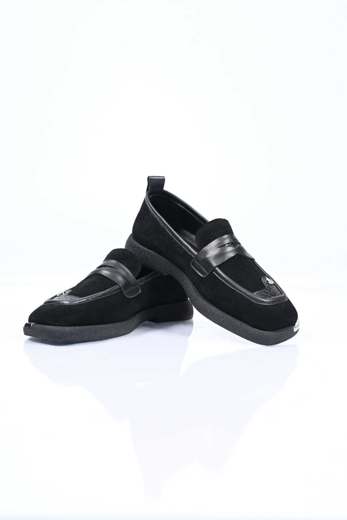 Bestello Genuine Leather Loafer with Buckle Detail, Thermo Sole, Slip-On, 338-7082 Women's Shoes