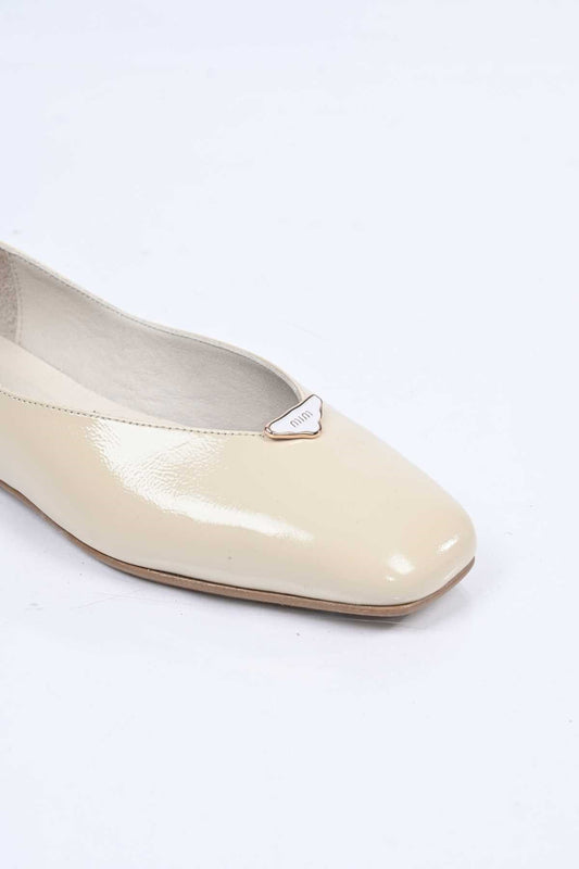 Bestello Genuine Leather Slip-On Ballet Flats with Buckle and Jurdan Sole 342-014 Women's Shoes