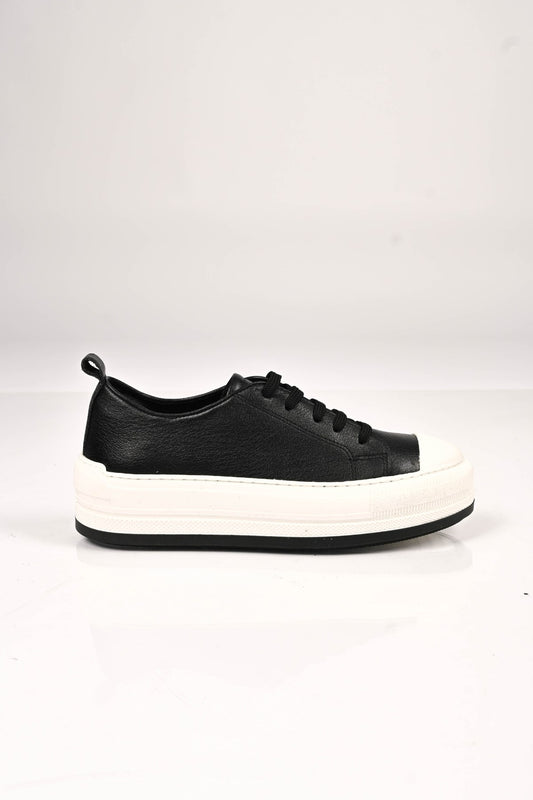 Bestello Lace-Up Genuine Leather Sneaker with Thermo Sole 101-23028-01 Women's Shoes