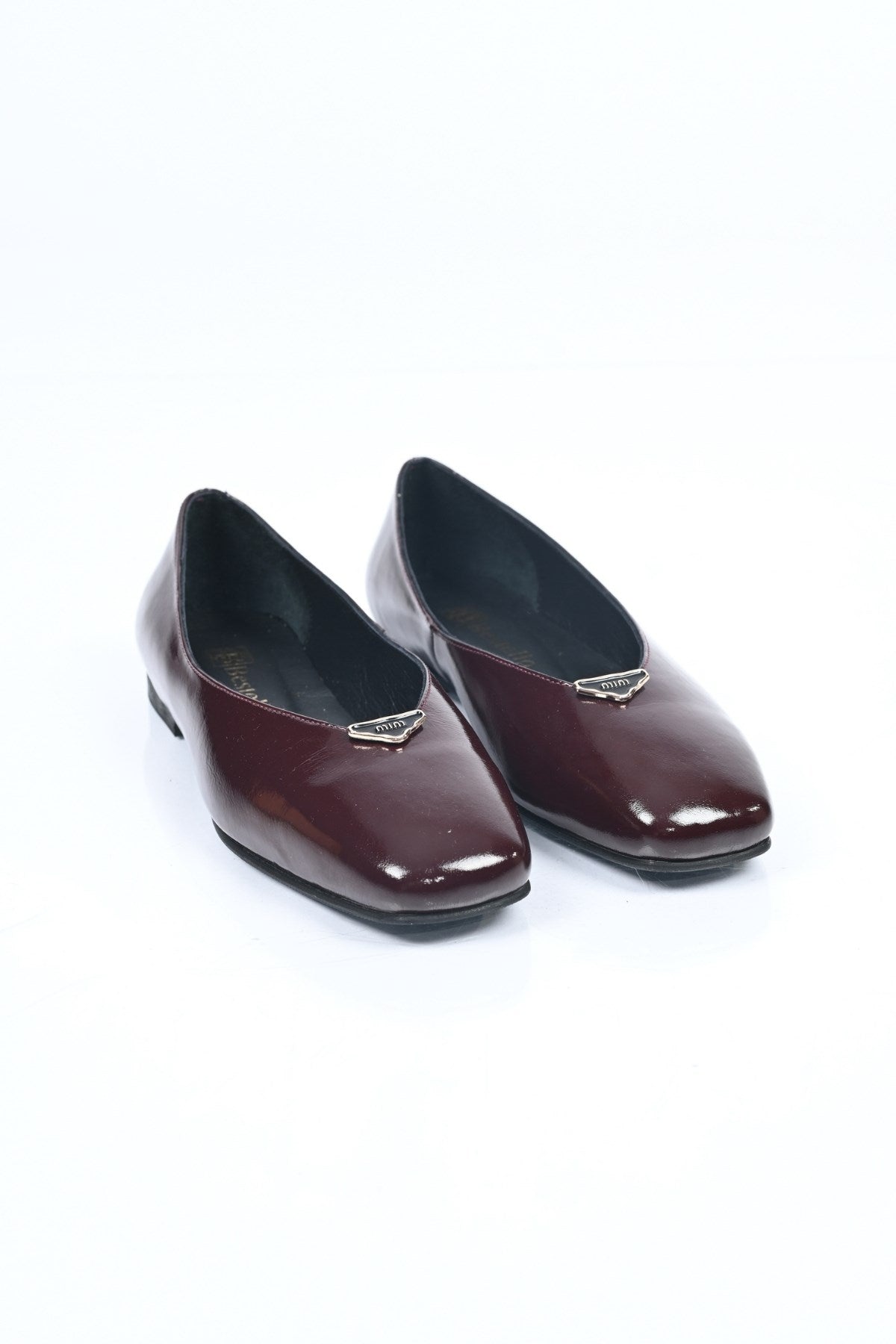 Bestello Genuine Leather Slip-On Ballet Flats with Buckle and Jurdan Sole 342-014 Women's Shoes