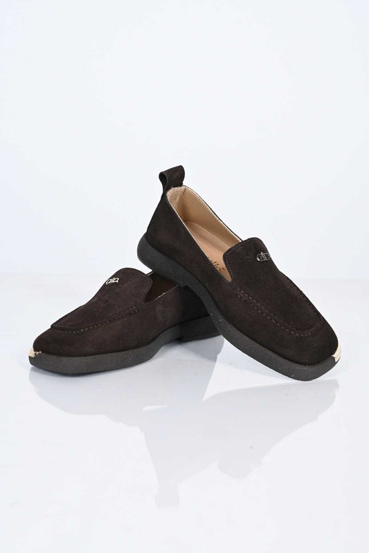 Bestello Slip-On Loafer with Buckle Detail, Thermo Sole, Genuine Leather, 338-7086 Women's Shoes
