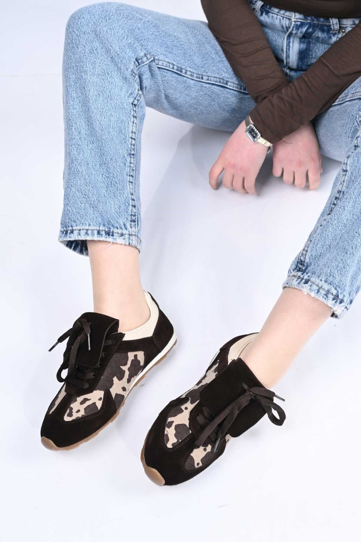 Bestello Lace-Up Genuine Leather Sneakers with Thermo Sole 341-0449 Women's Shoes