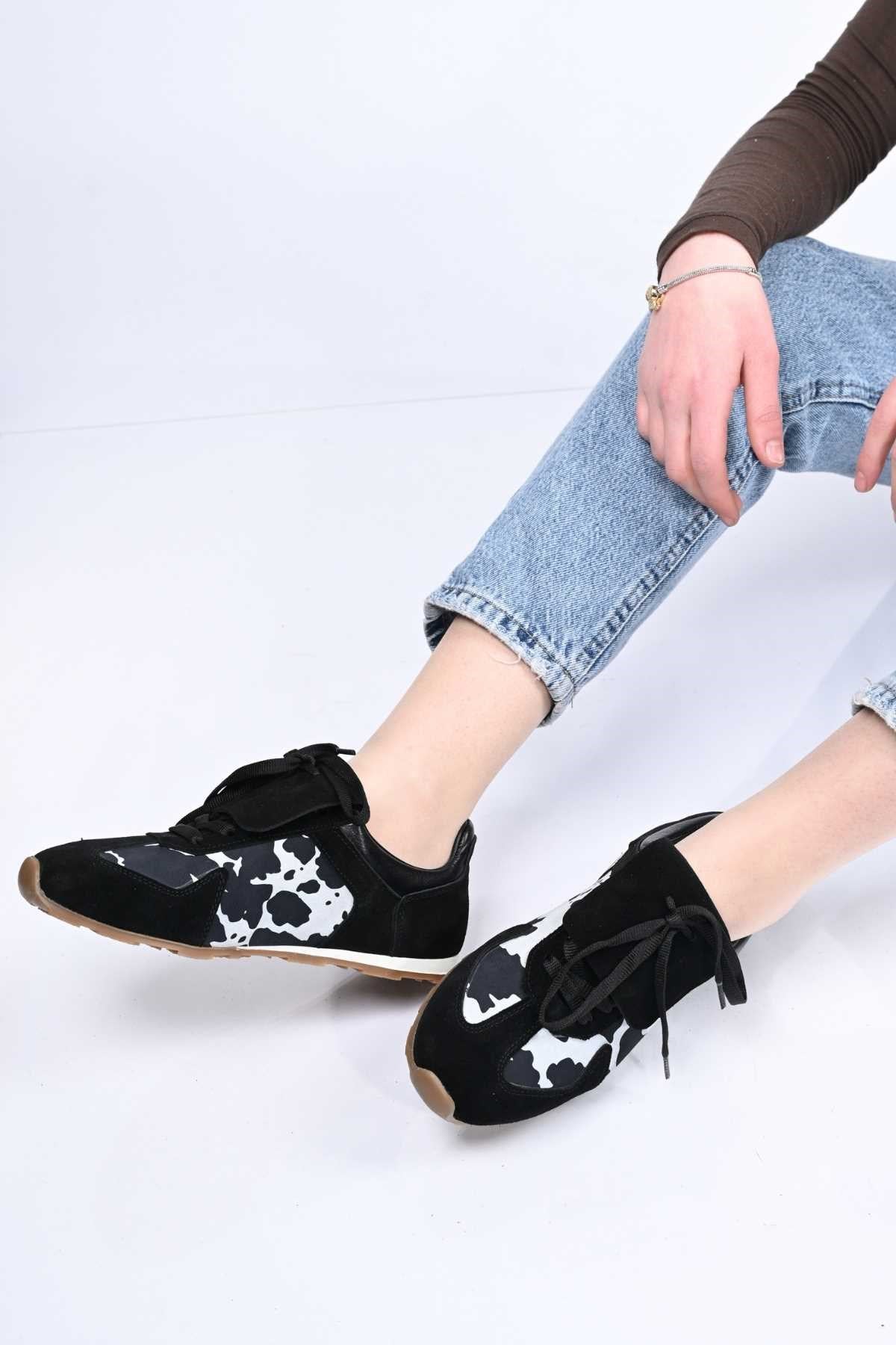 Bestello Lace-Up Genuine Leather Sneakers with Thermo Sole 341-0449 Women's Shoes