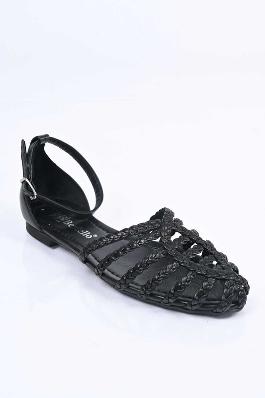 Bestello Braided TPU Sole Genuine Leather Closed-Back Sandal 344-114-261002 Women's Sandal