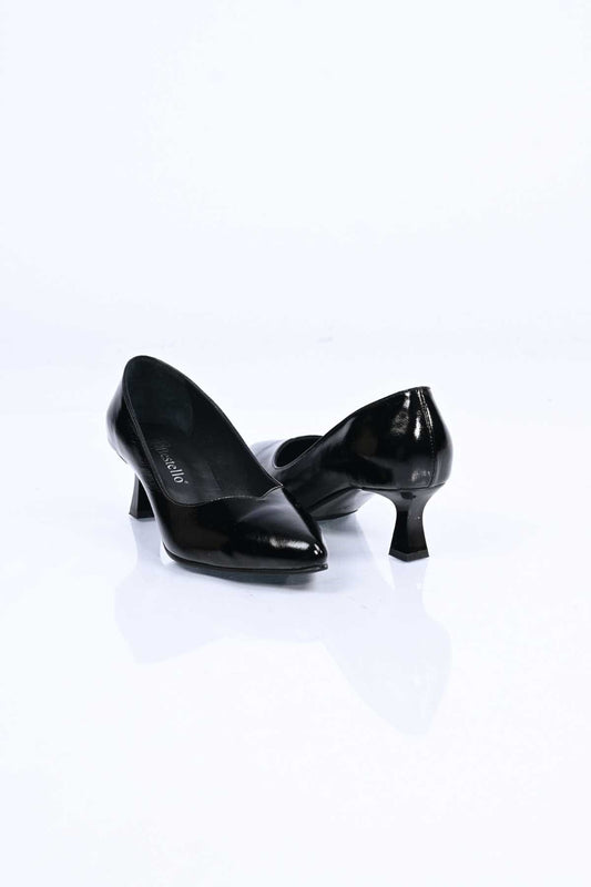 Bestello Genuine Leather Slip-On Shoes with Neolite Sole and Thin Heel 342-526 Women's Shoes