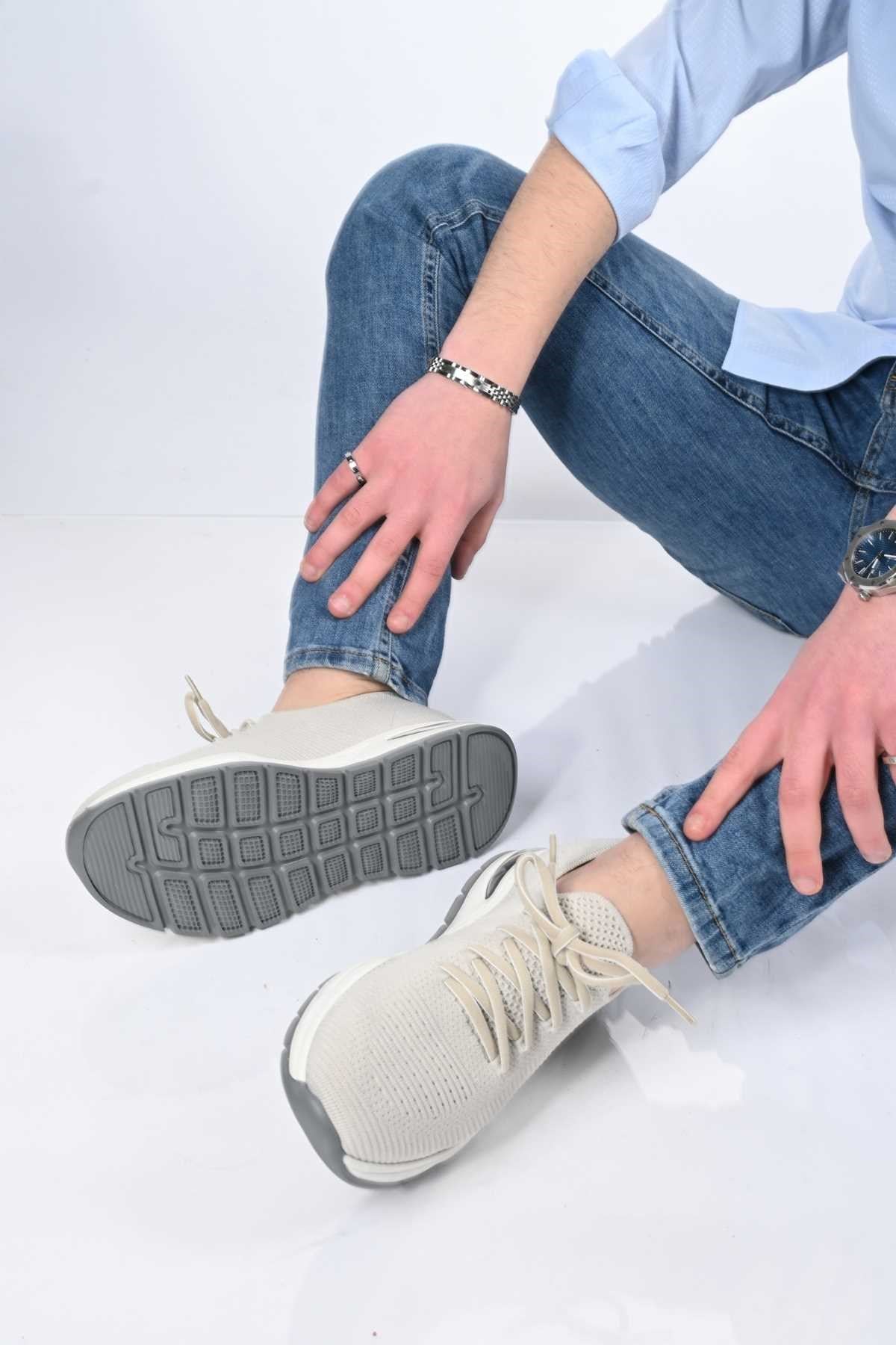Bestello Lace-Up EVA Sole Knit Sneakers 333-1994 Men's Shoes