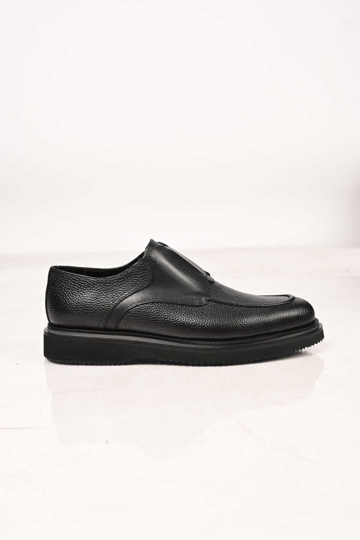 Bestello Slip-On Genuine Leather Loafers with Elastic and EVA Sole 172-65114 Men's Shoes