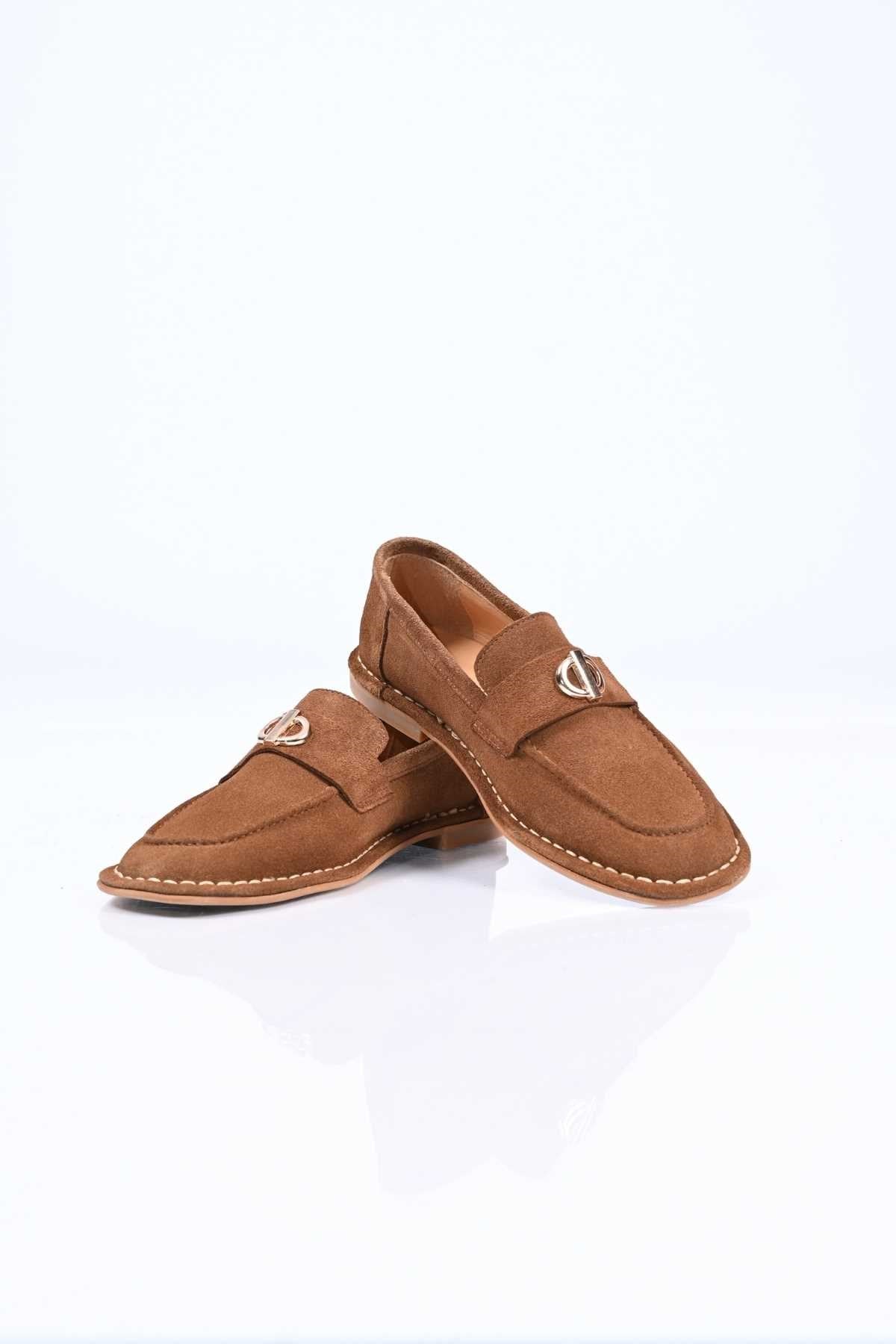 Bestello Genuine Leather Loafer with Buckle, Slip-On, Thermo Sole 332-25518 Women's Shoes