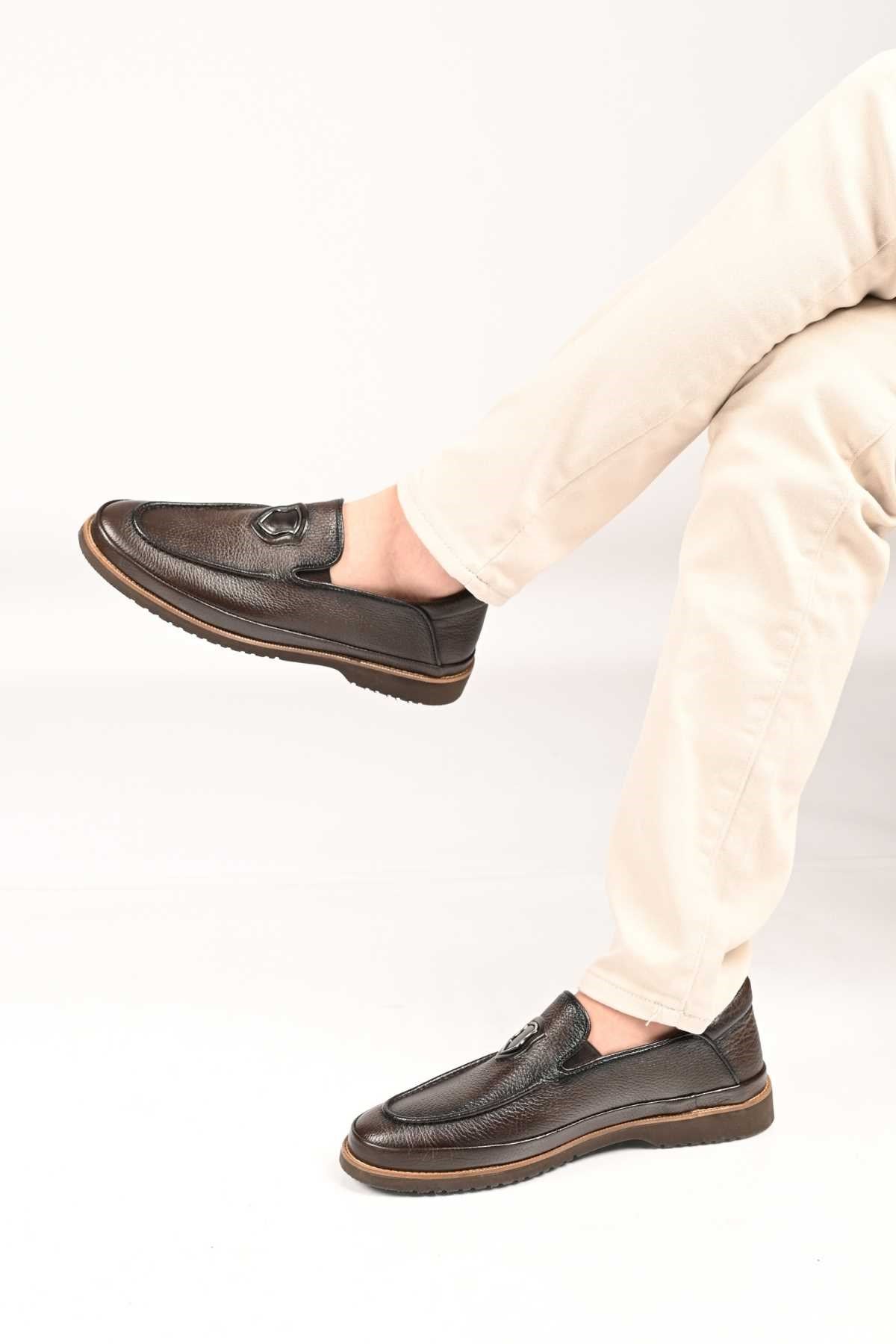 Bestello Slip-On Genuine Leather Casual Shoes with EVA Sole 333-03 Men's Shoes