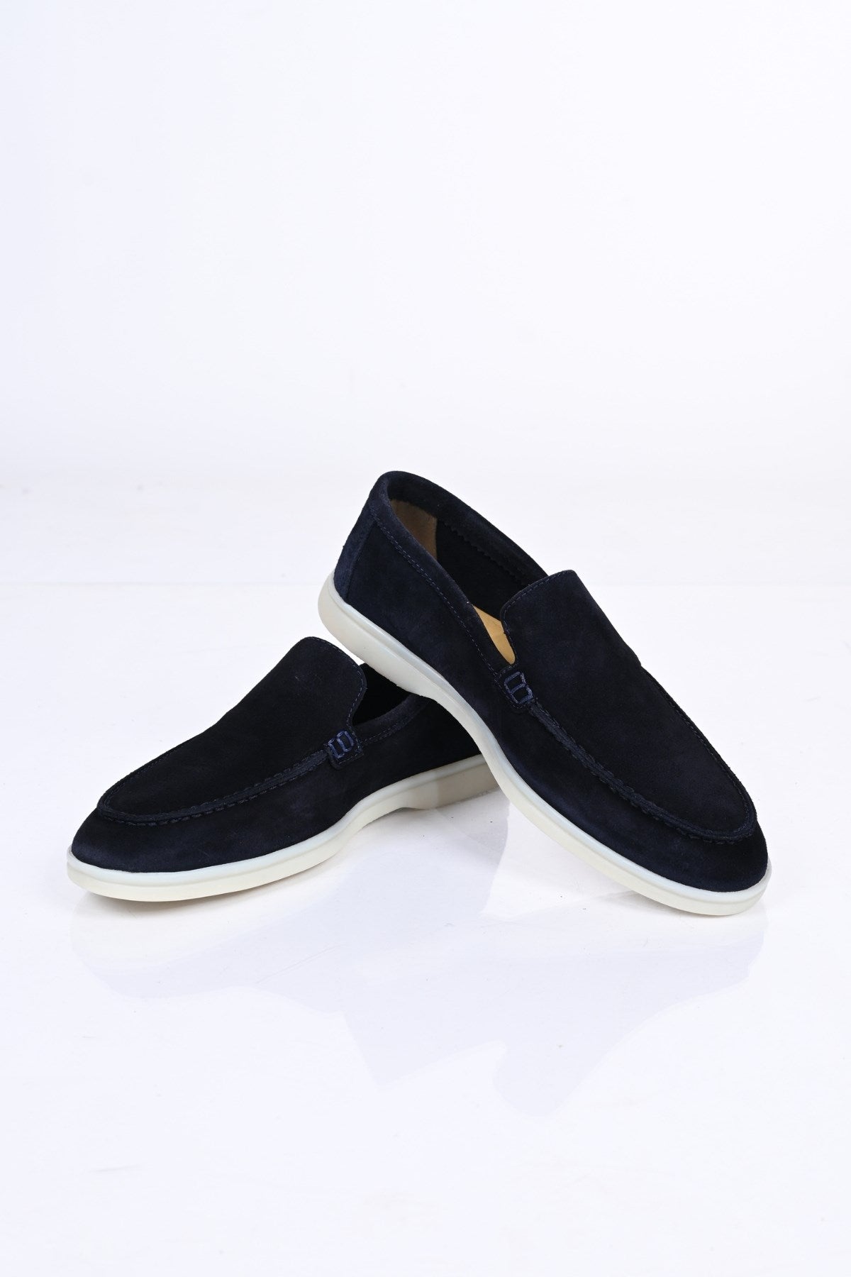 Bestello Slip-On Genuine Leather Loafers with Rubber Sole 028-2000 Men's Shoes
