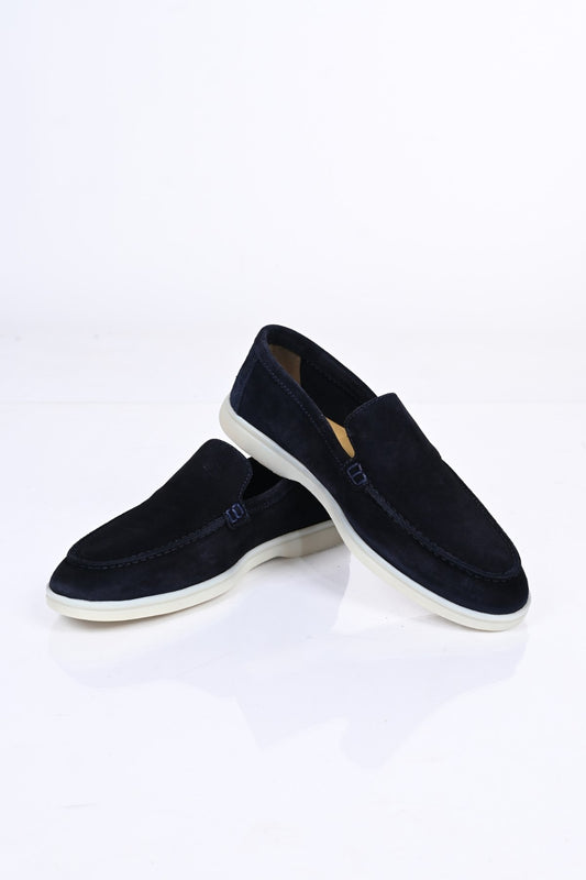 Bestello Slip-On Genuine Leather Loafers with Rubber Sole 028-2000 Men's Shoes