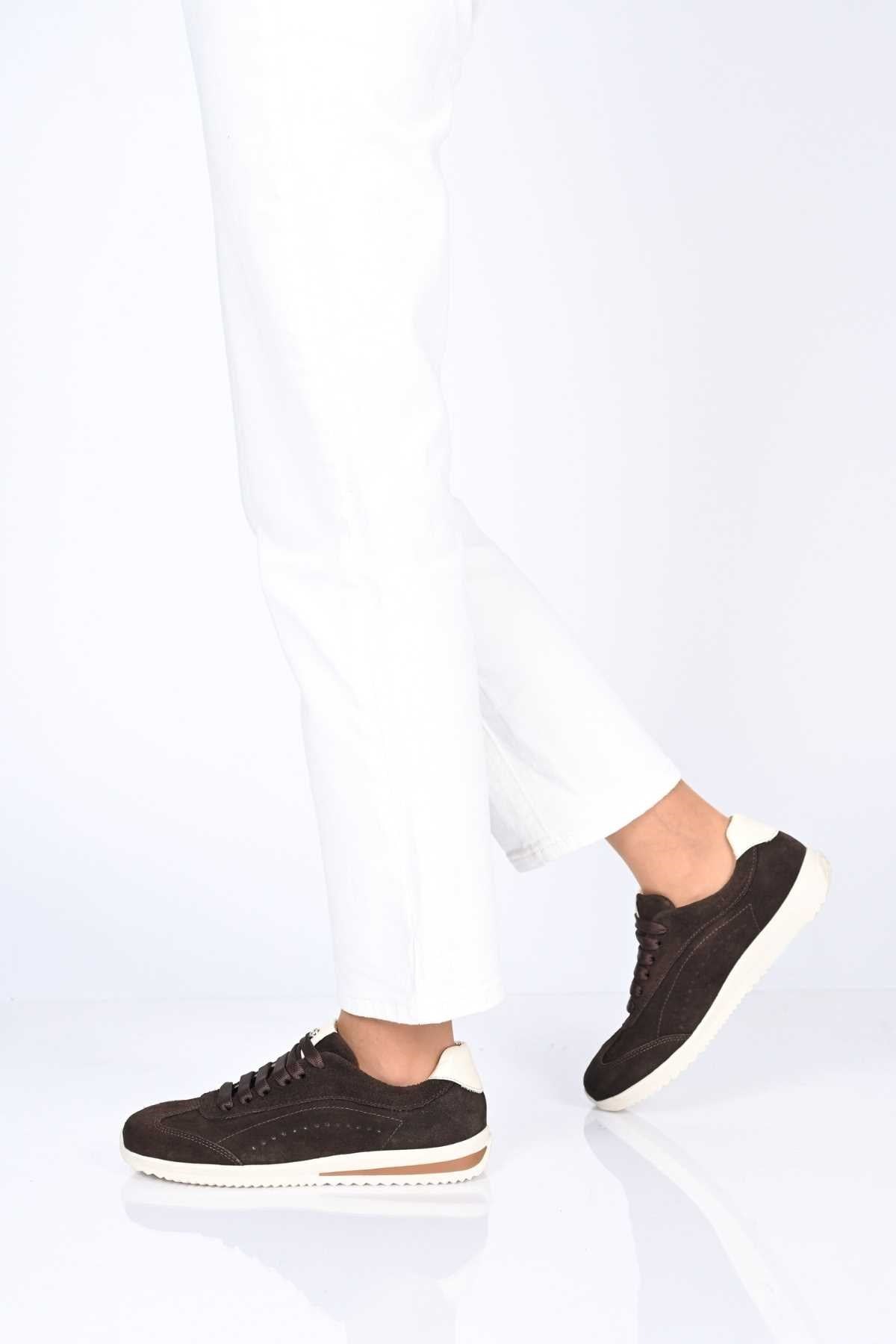 Bestello Lace-Up EVA Sole Genuine Leather Sneakers 338-7110 Women's Shoes