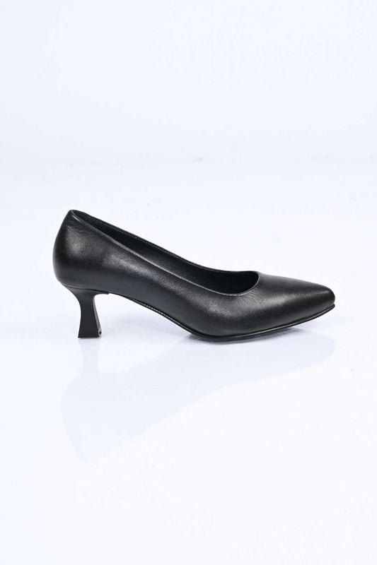 Bestello Genuine Leather Slip-On Shoes with Neolite Sole and Thin Heel 342-538 Women's Shoes
