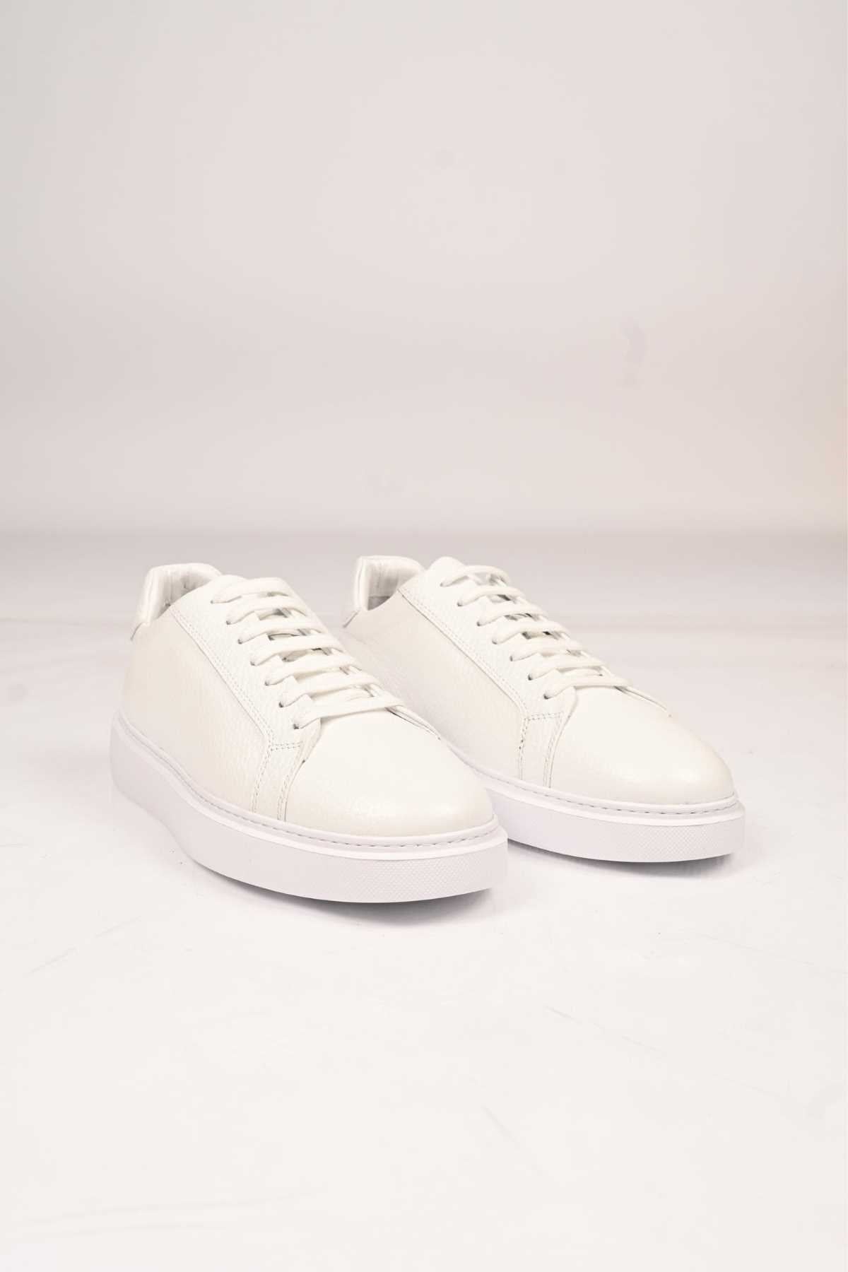Bestello Lace-Up Genuine Leather Sneakers with EVA Sole 174-22040 Men's Shoes