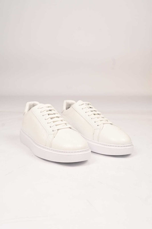 Bestello Lace-Up Genuine Leather Sneakers with EVA Sole 174-22040 Men's Shoes