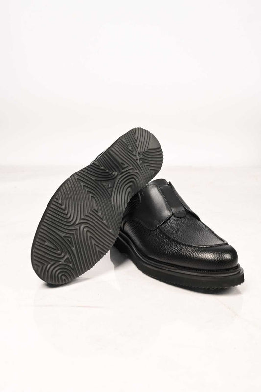 Bestello Slip-On Genuine Leather Loafers with Elastic and EVA Sole 172-65114 Men's Shoes