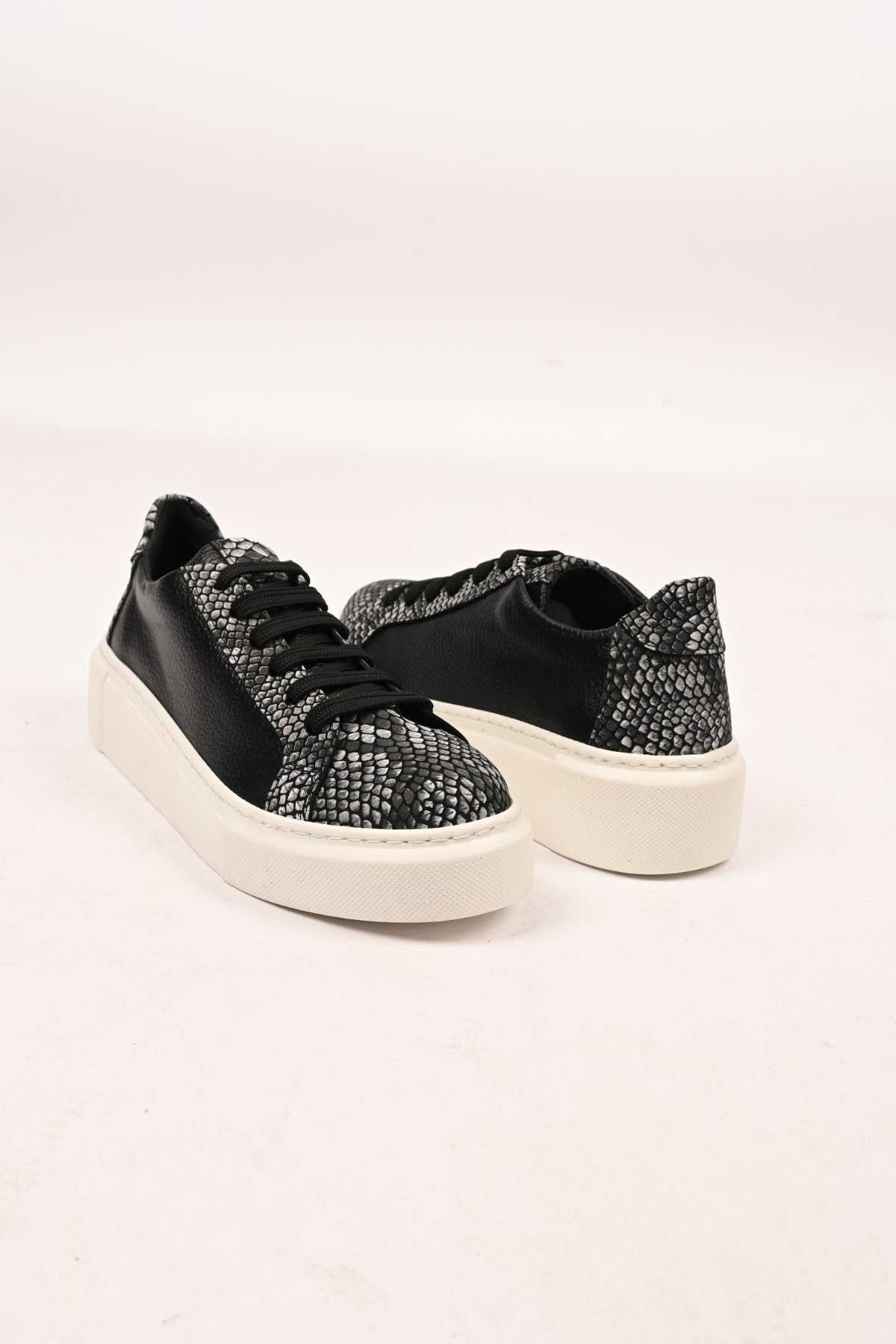 Bestello Lace-Up Genuine Leather Sneakers with Poly Sole, 101-5022-09-26K Women's Shoes