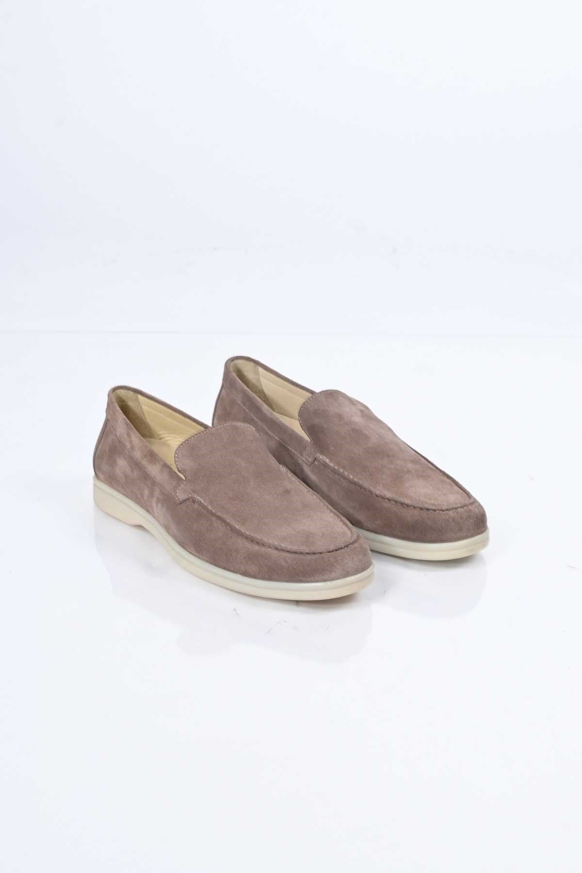 Bestello Slip-On Genuine Leather Loafers with Rubber Sole 333-216 Men's Shoes