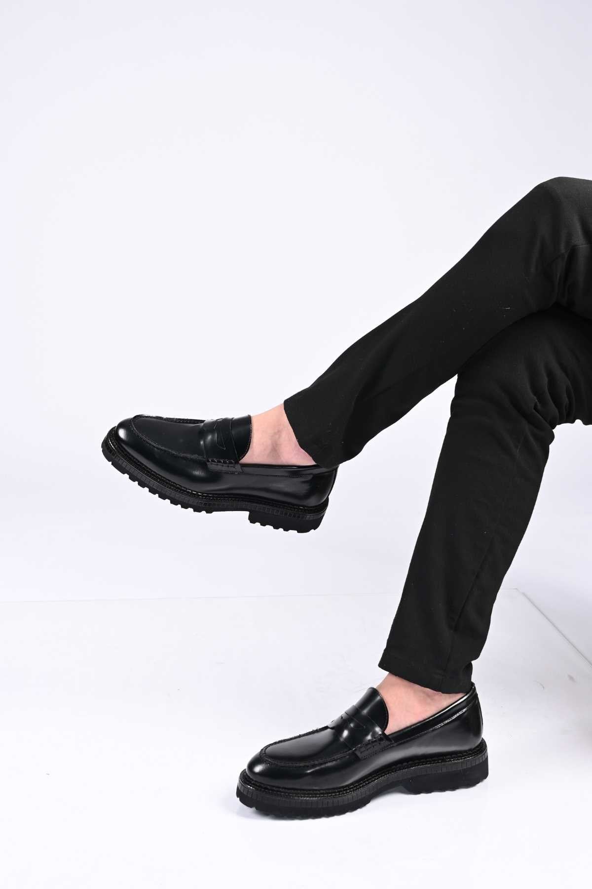 Bestello Slip-On Genuine Leather Loafers with EVA Sole 174-802 Men's Shoes