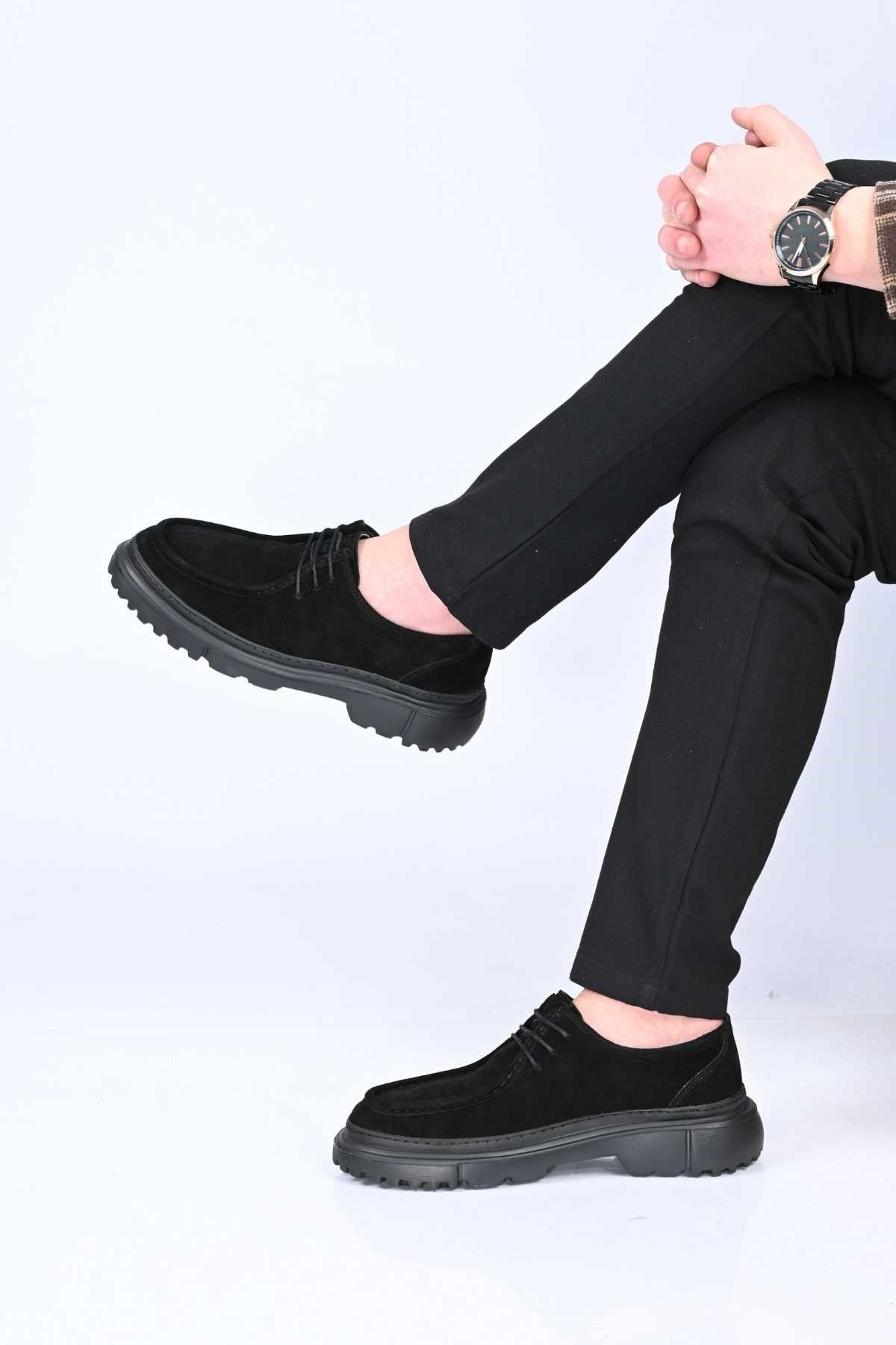 Bestello Lace-Up Genuine Leather Casual Men's Shoes with EVA Sole 179-100