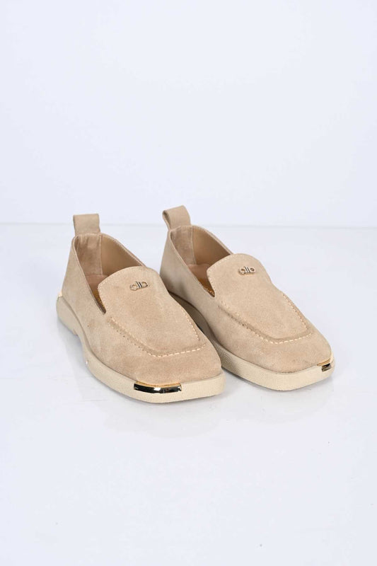 Bestello Slip-On Loafer with Buckle Detail, Thermo Sole, Genuine Leather, 338-7086 Women's Shoes