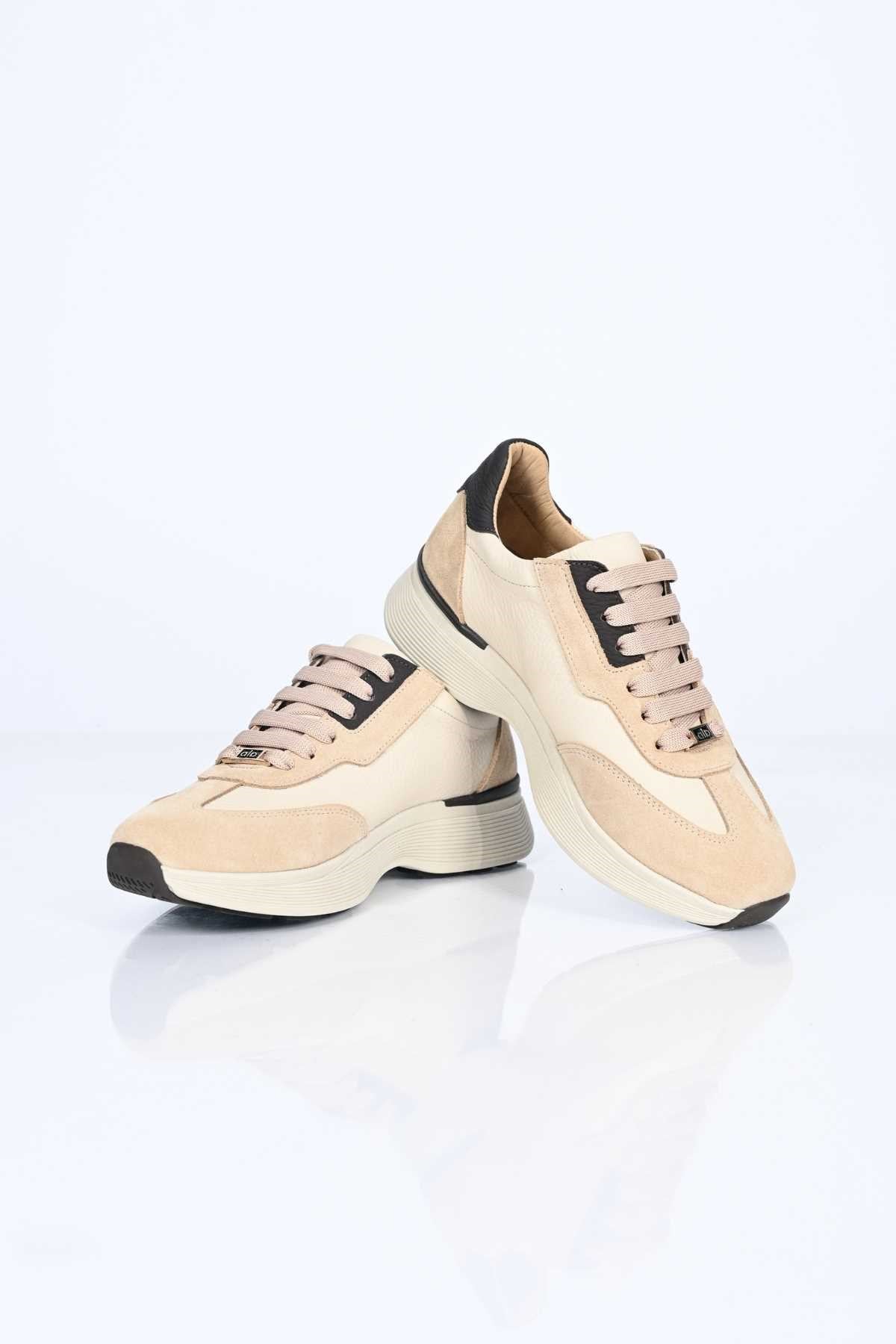 Bestello Lace-Up Genuine Leather Sneakers with Thermo Sole 338-7102 Women's Shoes