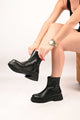 Bestello Slip-On Zip-Up Genuine Leather Casual Boots with Thermo Sole 335-004-15 Women's Boots