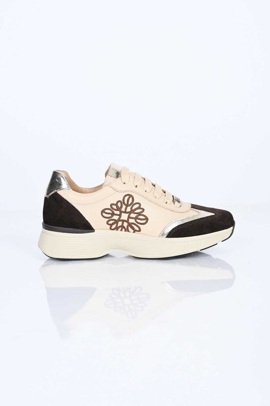 Bestello Lace-Up Genuine Leather Sneakers with Thermo Sole 338-7109 Women's Shoes