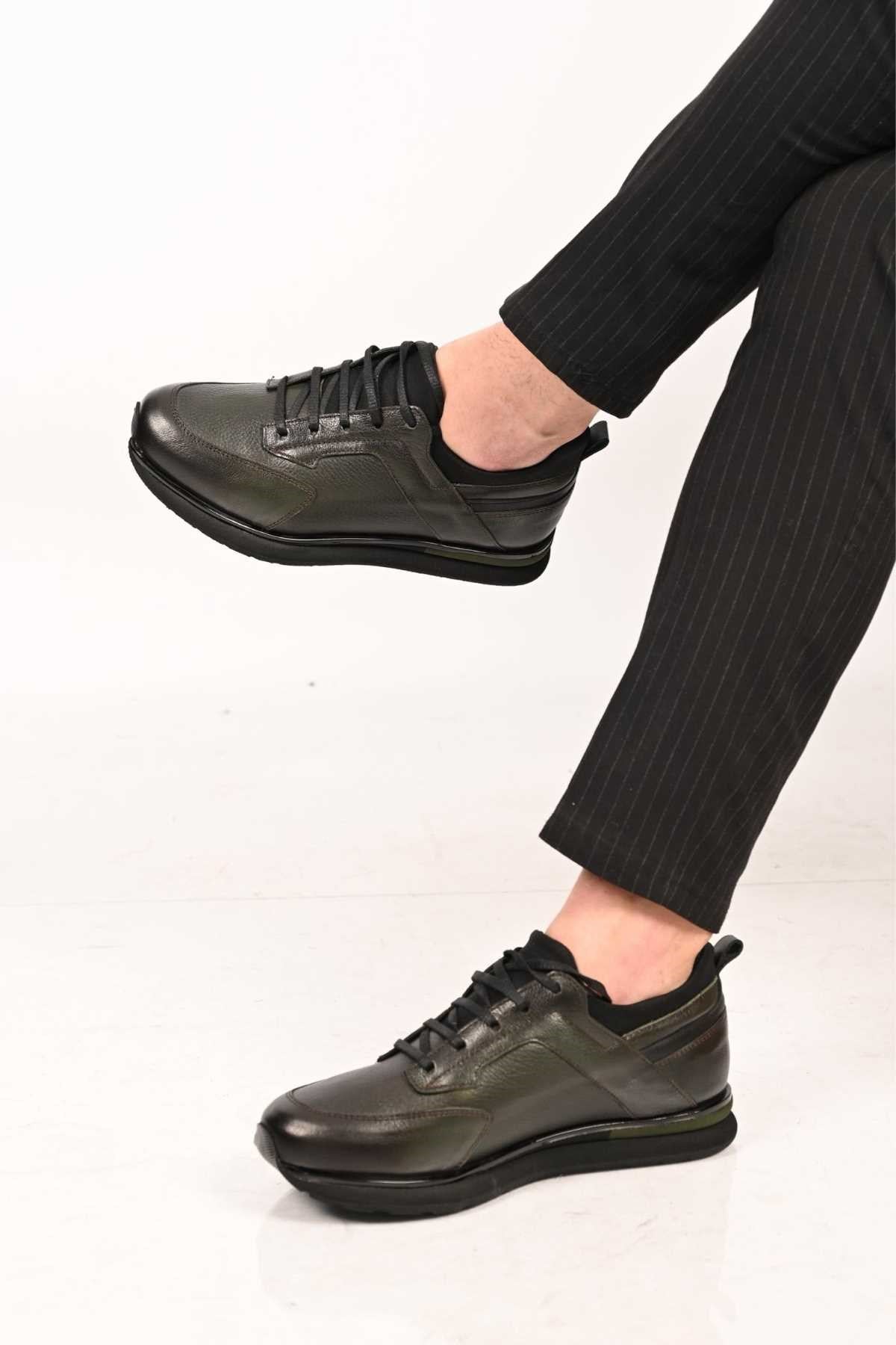 Bestello Lace-Up Genuine Leather Casual Men's Shoes with EVA Sole 172-64190